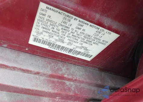 2007 Nissan Maxima 3.5 Se из США, поврежденный, VIN 1N4BA41E57C823819